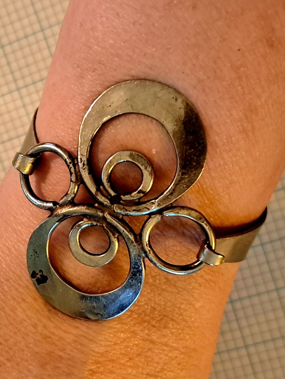 Silver-Tone Swirl Hook Clasp Bracelet - Women's Jewelry